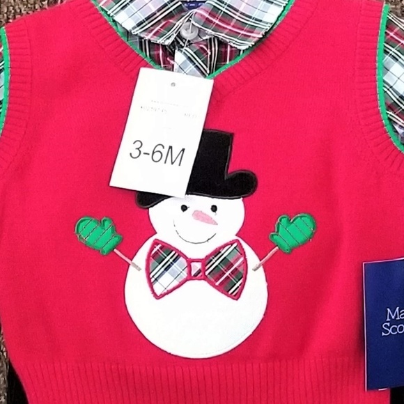 Matt's Scooter Holiday 3Pc Outfit Boys 3-6M NWT - Picture 7 of 7